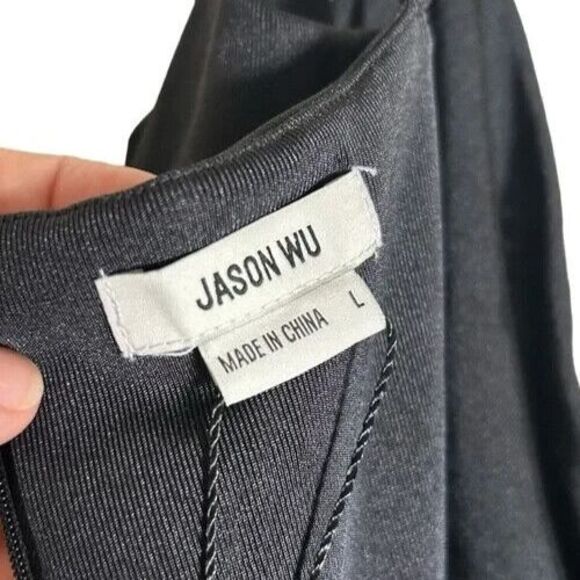 Jason Wu Black Jumpsuit with Chain Straps - Picture 16 of 16